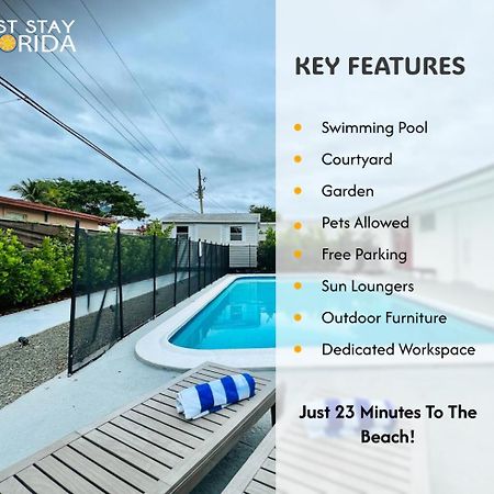 Tropical Villa Pool Courtyard & Garden View 劳德代尔堡 外观 照片