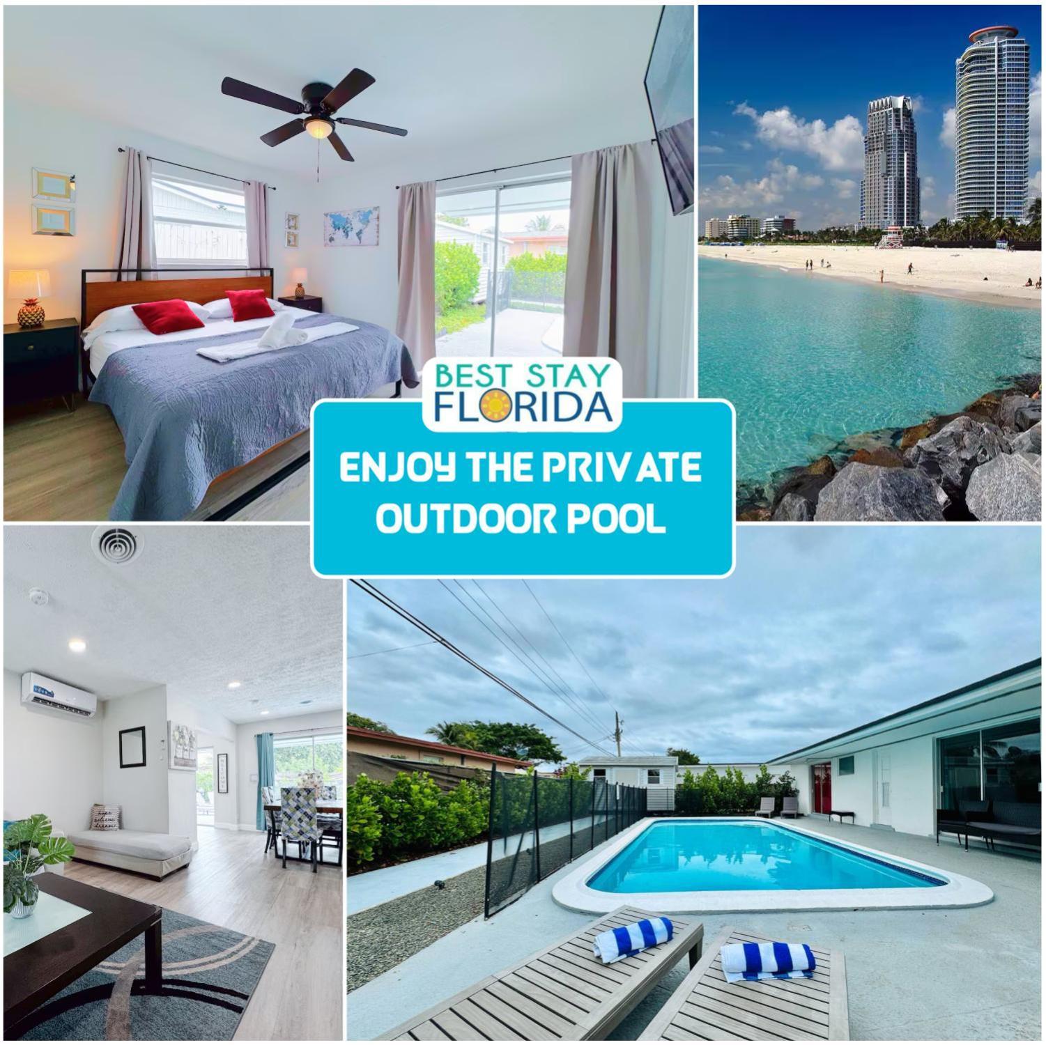 Tropical Villa Pool Courtyard & Garden View 劳德代尔堡 外观 照片